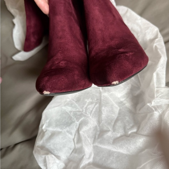 Charles by Charles David Burgundy Tall Heeled Boots - Picture 7 of 10